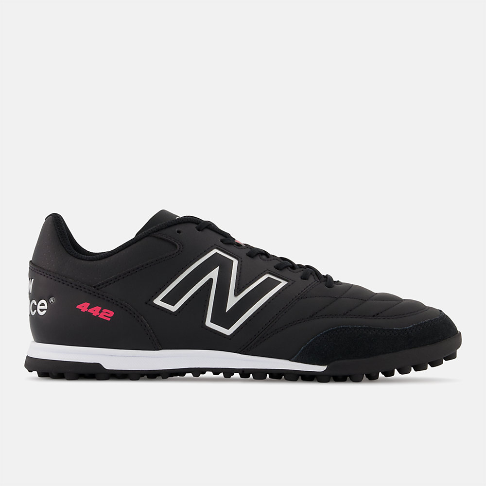 New Balance 442 V2 TEAM TF Shoes Black with White